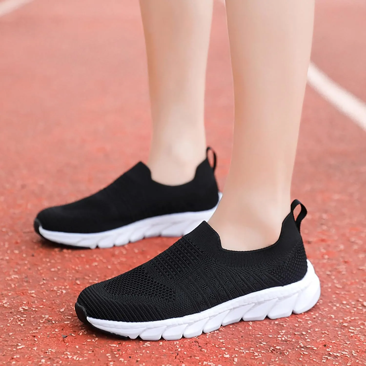 Women's Slip On Walking Shoes Running Comfortable Mens Running Shoes Loafers Shoes Dressy Casual Fashion Sneakers Slip On Tennis Shoe Casual Loafers