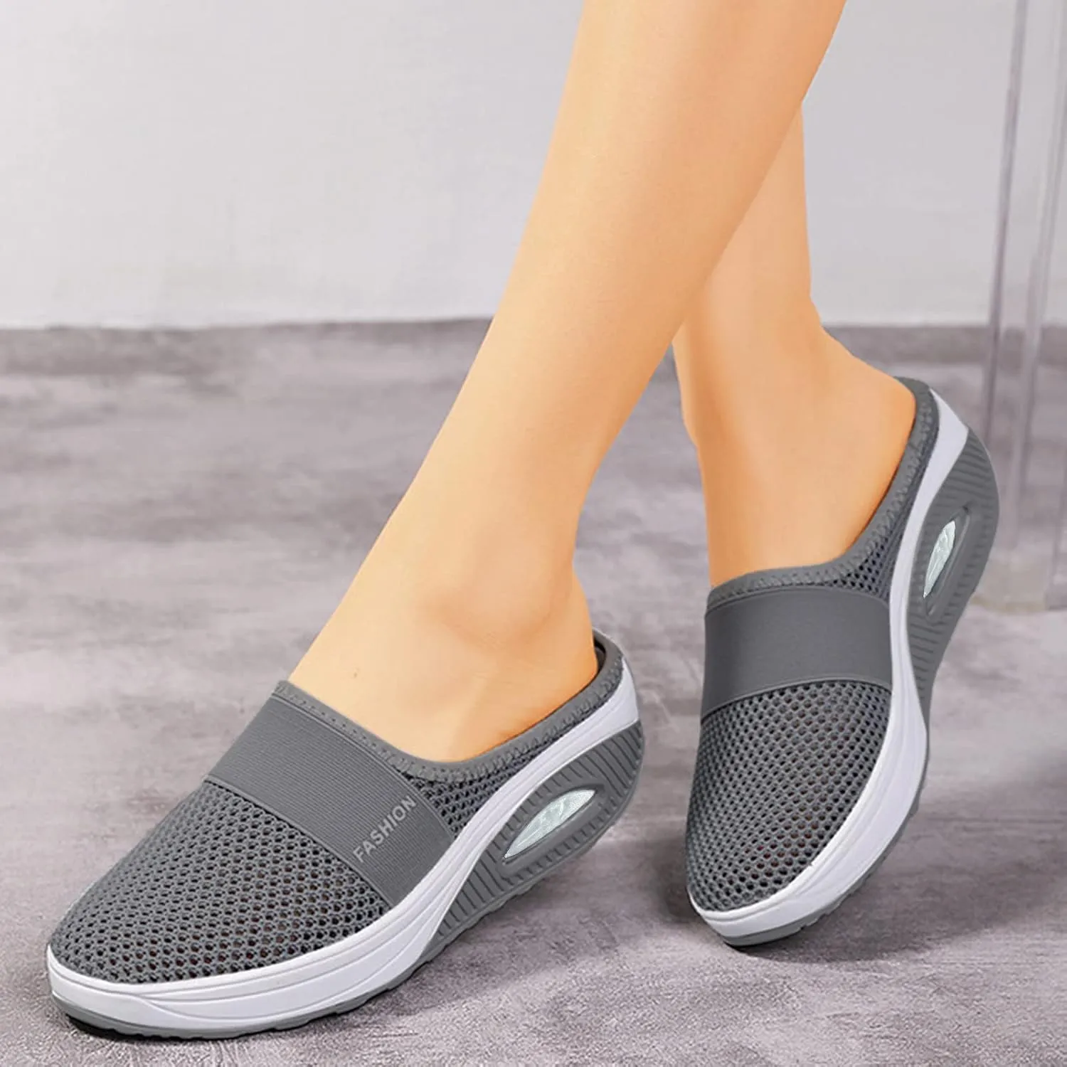 Womens Sneakers 7.5 Wide Width Slip On Shoes for Women with Arch Support Womens Running Sneakers Wide Toe Box Plantar Fasciitis Shoes Women Slip Ons Wide Tenis para Trabajo De Mujer Antideslizante