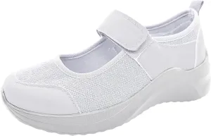 Women's Sneakers Size 9.5 Wide Tenis para Mujer De Trabajo Antideslizantes Womens Slip On Sneakers 8.5 Wide White Orthopedic Plantar Fasciitis Shoes Women Black Flats Womens Black Sneakers Wide 8.5