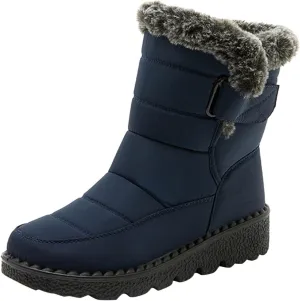 Womens Snow Boots Black Snow Boots for Ladies Indoor Outdoor Womens Winter Snow Boots Women Ankle Booties Womens Winter Boot Slip On Black Boots for Women Mens Snow Booties