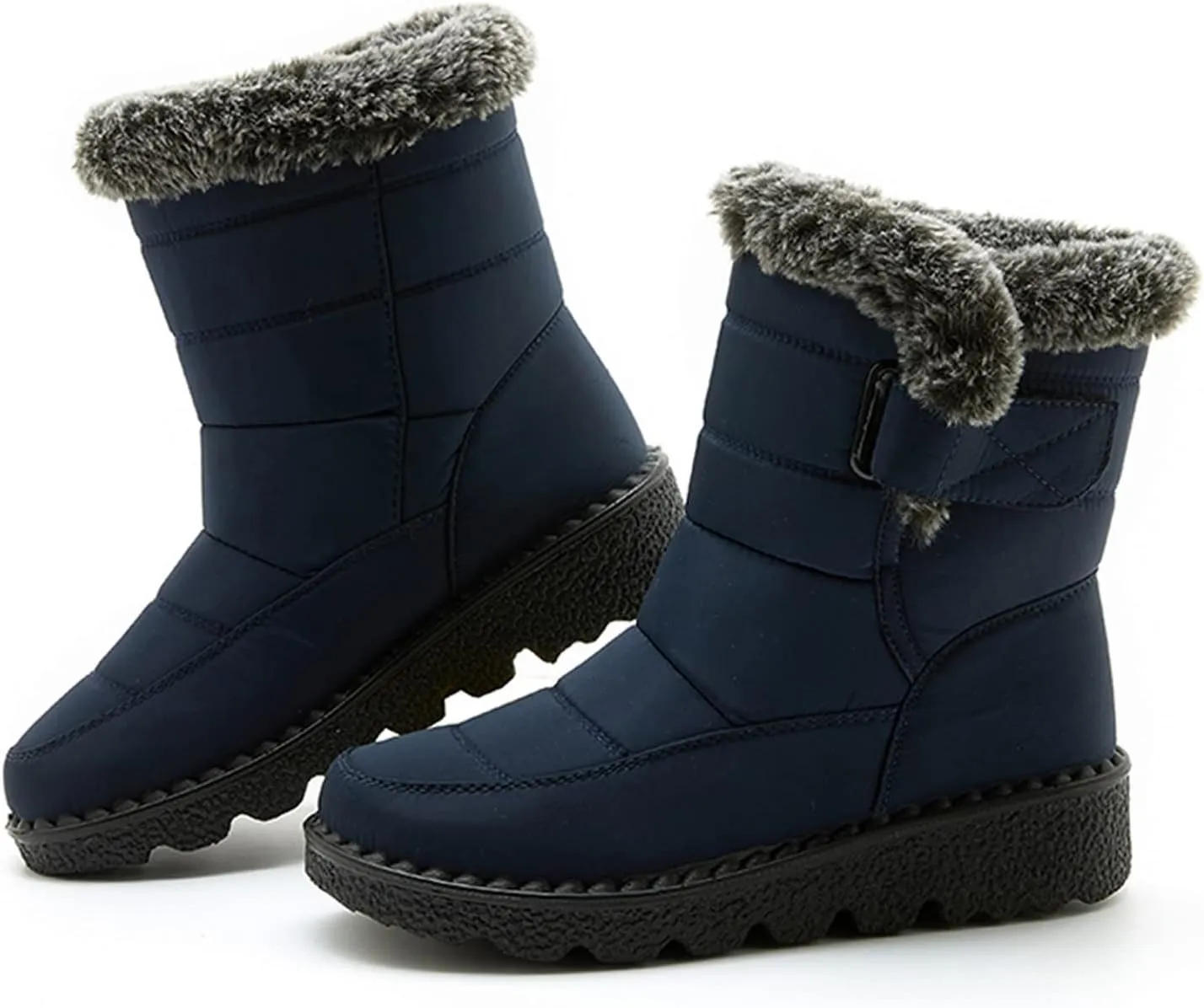 Womens Snow Boots Black Snow Boots for Ladies Indoor Outdoor Womens Winter Snow Boots Women Ankle Booties Womens Winter Boot Slip On Black Boots for Women Mens Snow Booties