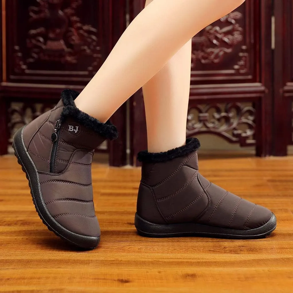Womens Snow Boots Black Sporty Slip Ons for Ladies Boots Snow Boots for Women Winter Boot with Comfort Shoes for Snow for Women Womens Tennis Shoes Mens Winter Booties