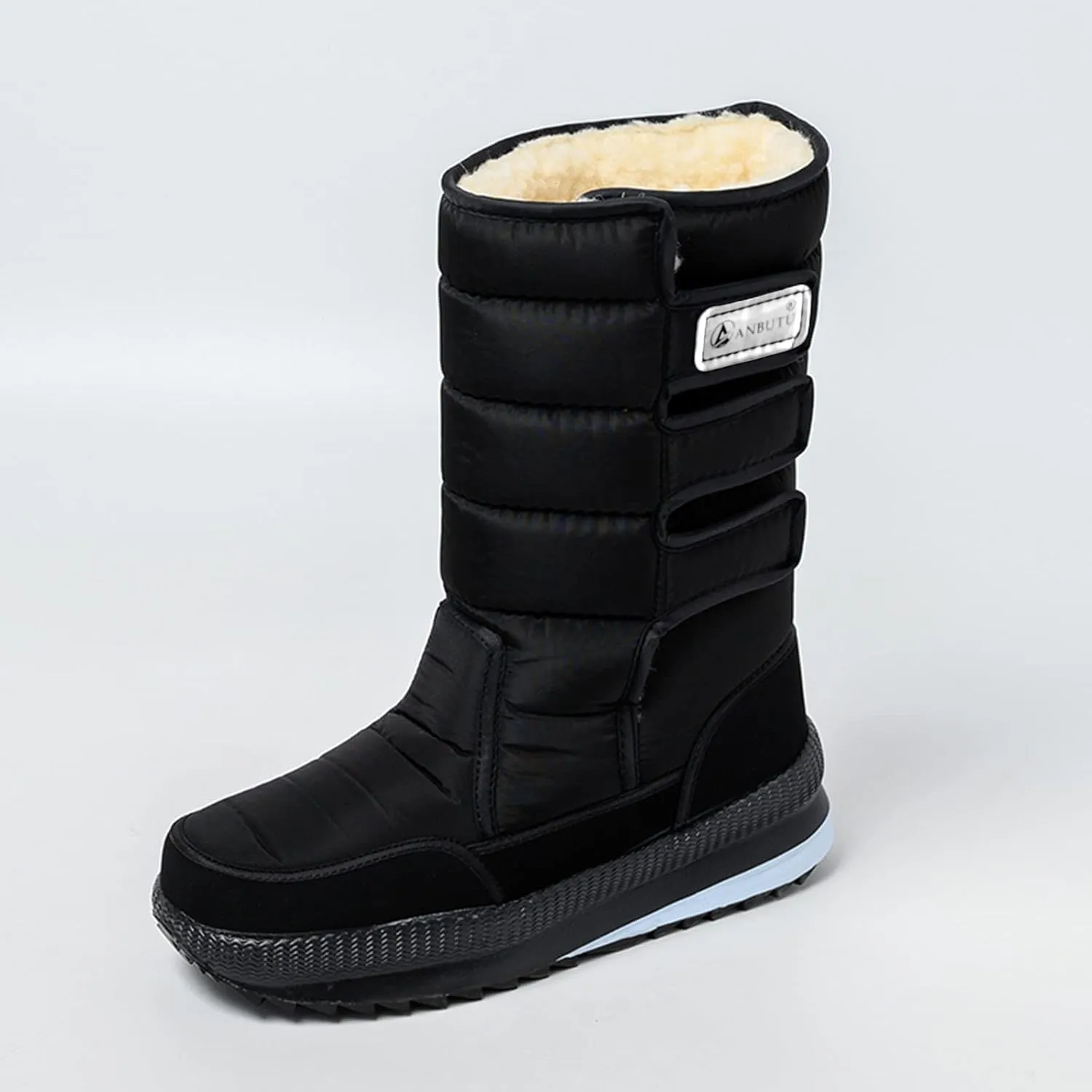 Womens Snow Boots Waterproof Adults Snow Boots Fall 2024 Women Winter Snow Boots Warm Fur Lined Short Slip On Boot Women Rain Boots Women Men Winter Booties
