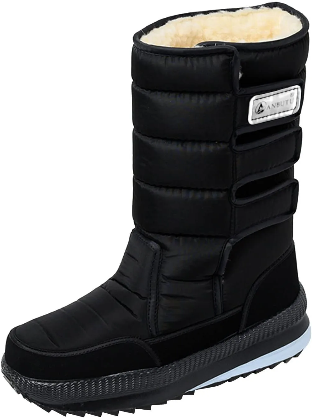 Womens Snow Boots Waterproof Adults Snow Boots Fall 2024 Women Winter Snow Boots Warm Fur Lined Short Slip On Boot Women Rain Boots Women Men Winter Booties