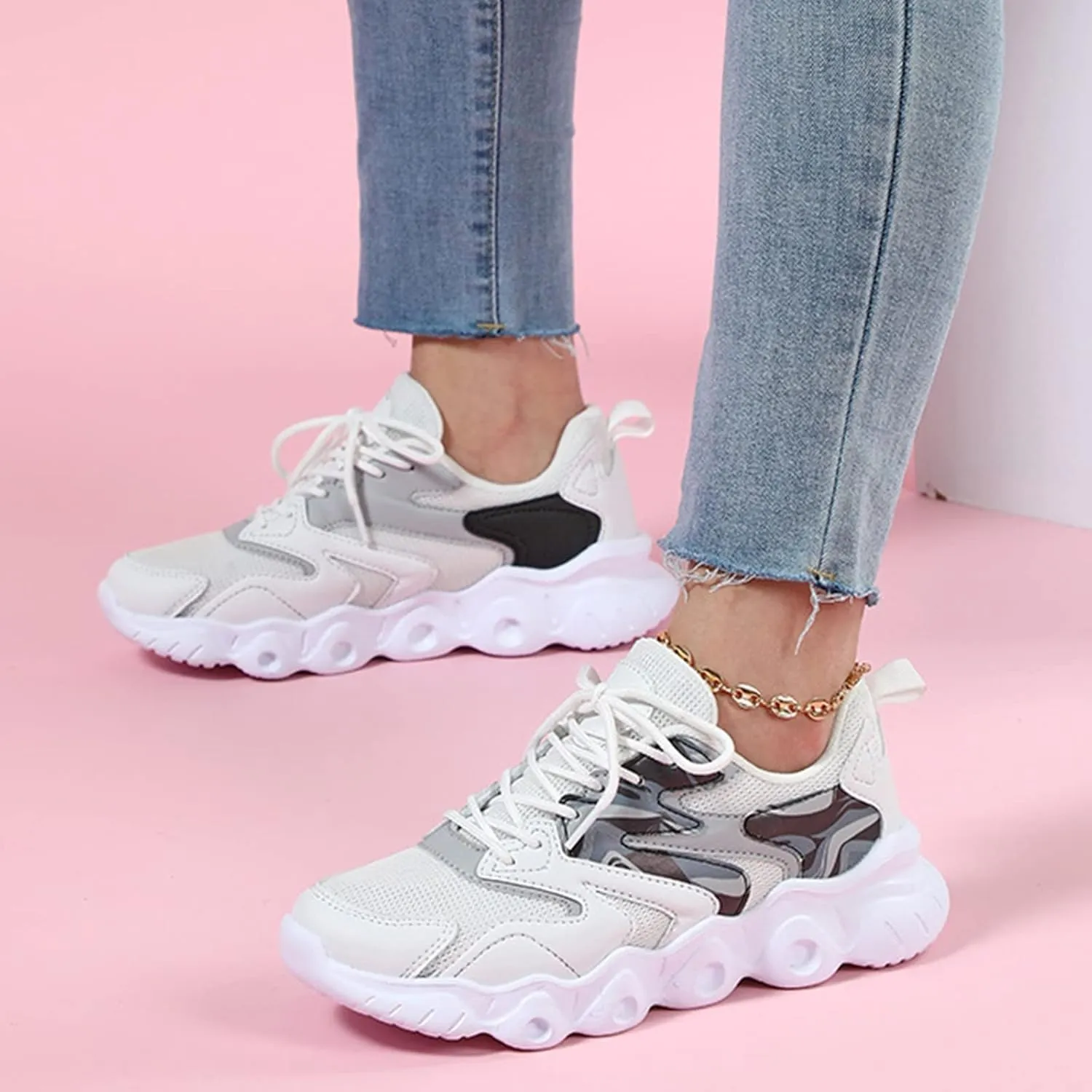 Womens Tennis Shoes Size 11 Wide Width Zapatos Altos Negros Cadenas para Mujer Women Slip On Shoes Womens Sneakers Size 6 Slip Ons Zapatos Anchos para Mujer De Vestir Confortables
