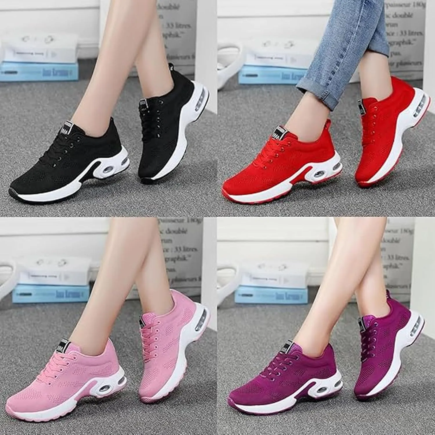 Womens Walking Shoes Lightweight Breathable Mesh Sports Sneakers Fashionable Wide Slip on Comfort Wear Tennis Diabetic Shoes Unisex Orthopedic Shoe