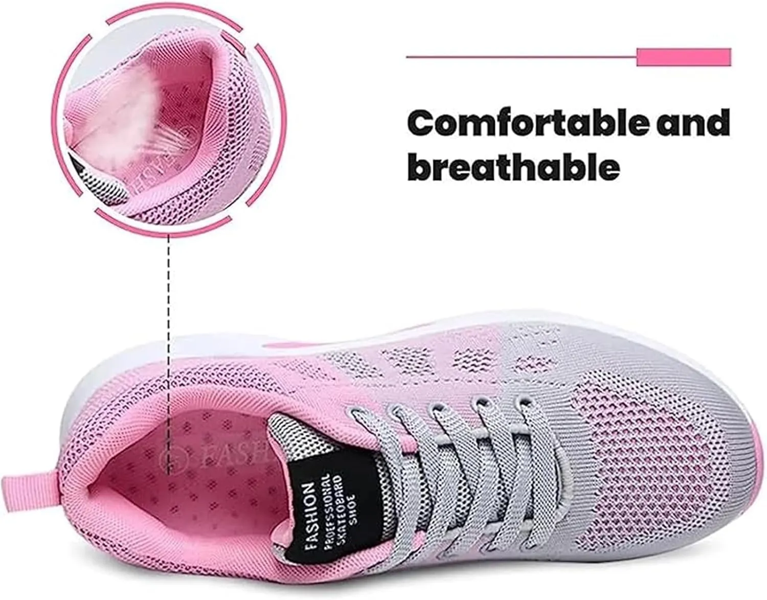 Womens Walking Shoes Lightweight Breathable Mesh Sports Sneakers Fashionable Wide Slip on Comfort Wear Tennis Diabetic Shoes Unisex Orthopedic Shoe