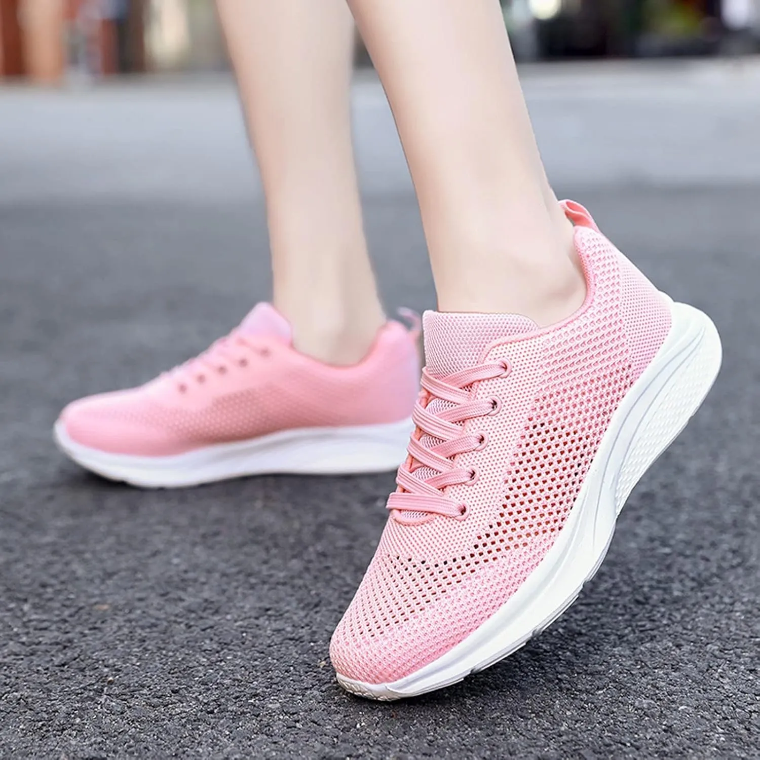 Women's Walking Shoes Lightweight Breathable Running Shoes Walking Shoes Women Wide Casual Shoes for Fall Women Shoes Sneakers Red Tennis Shoe Trainers Shoe