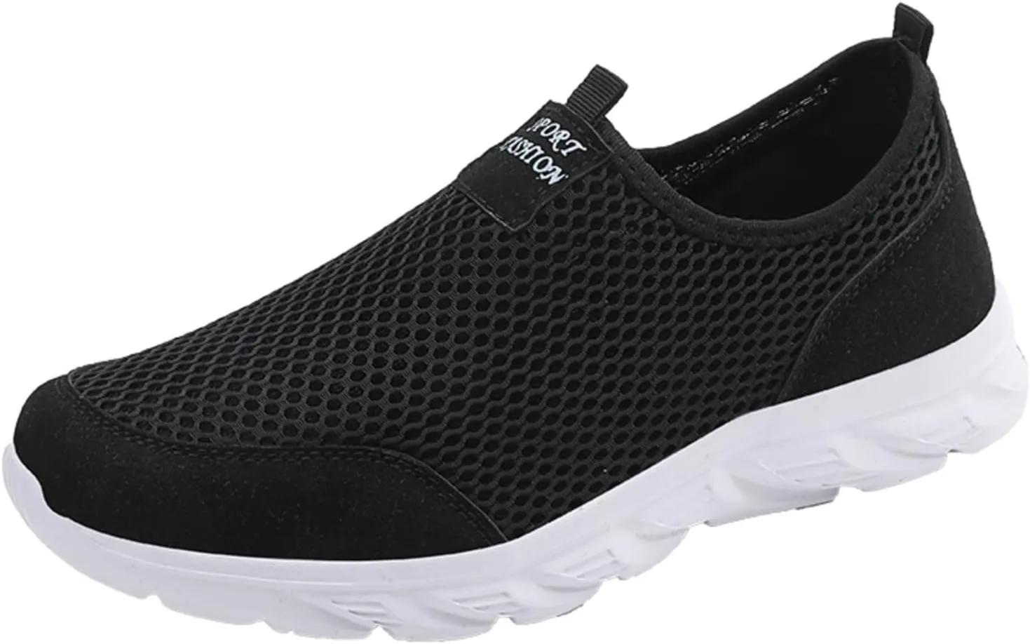 Womens Walking Shoes Sock Casual Ladies Fashion Sneakers Non Slip Work Shoes Women Comfort Casual Shoes for Fall Black Sneakers Red Tennis Shoe Loafers Casual Slip On