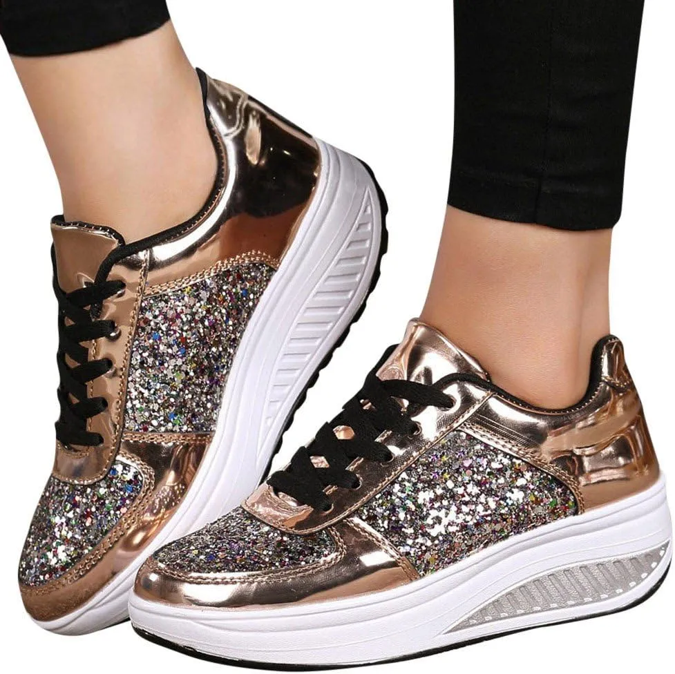 Womens Walking Shoes with Support Black On Black Zapatos Negros para Mujer Womens Black Shoes Dressy Casual Comfortable Black Platform Sneakers for Women Dressy Womens Walking Sneakers Size 8.5 Wide