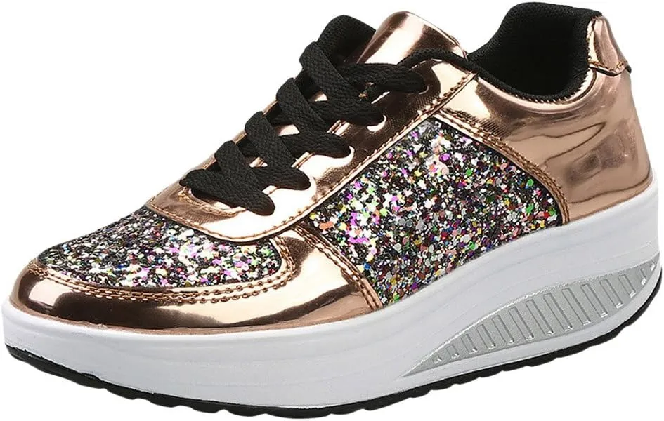 Womens Walking Shoes with Support Black On Black Zapatos Negros para Mujer Womens Black Shoes Dressy Casual Comfortable Black Platform Sneakers for Women Dressy Womens Walking Sneakers Size 8.5 Wide
