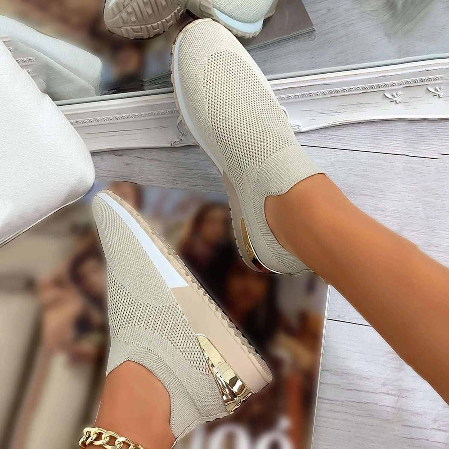 Womens White Platform Sneakers High Top Platform Shoes Fashion Canvas Yellow Tennis Shoes Women Womens Slide On Loafers Orthopedic Sneakers