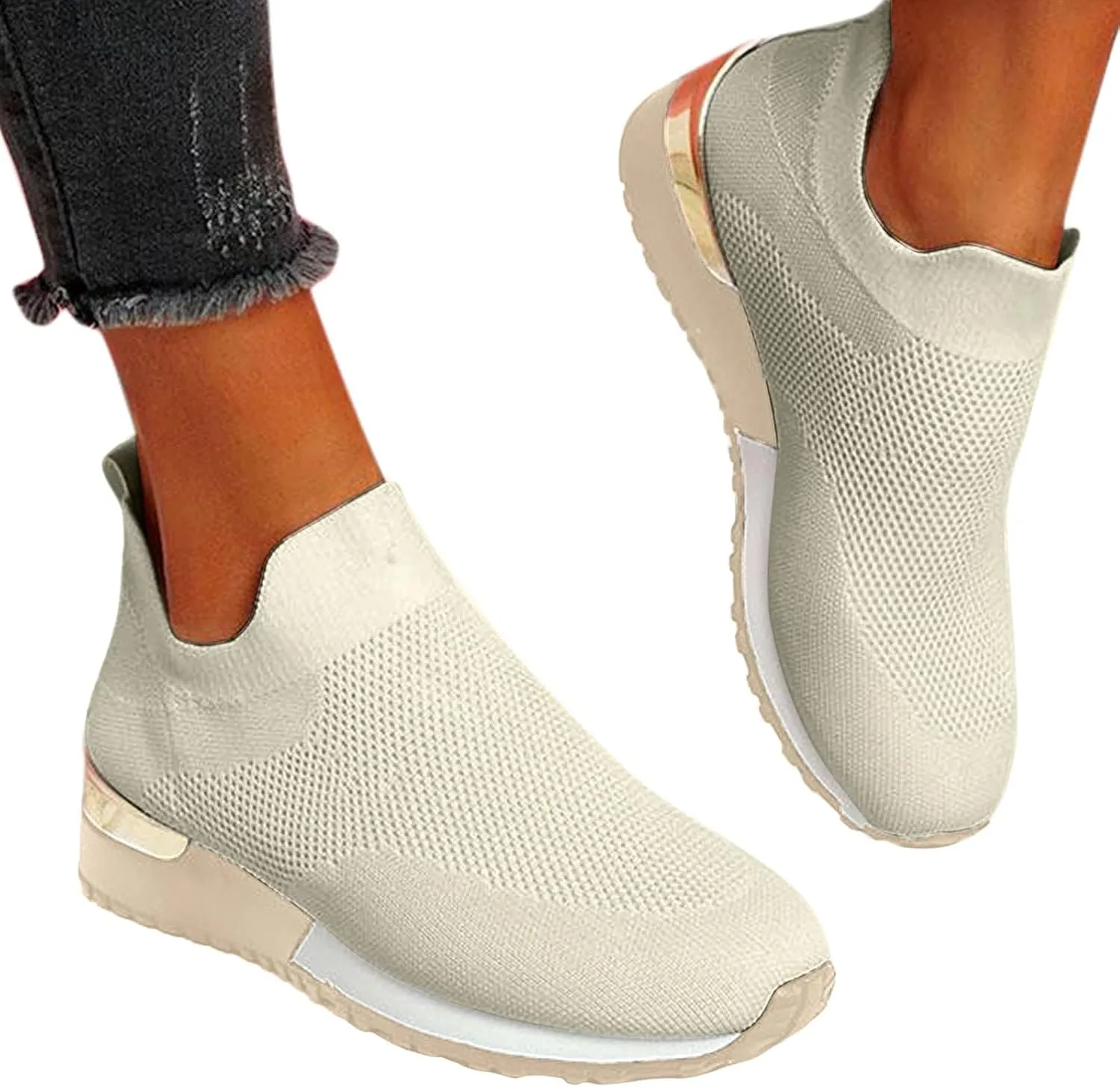 Womens White Platform Sneakers High Top Platform Shoes Fashion Canvas Yellow Tennis Shoes Women Womens Slide On Loafers Orthopedic Sneakers