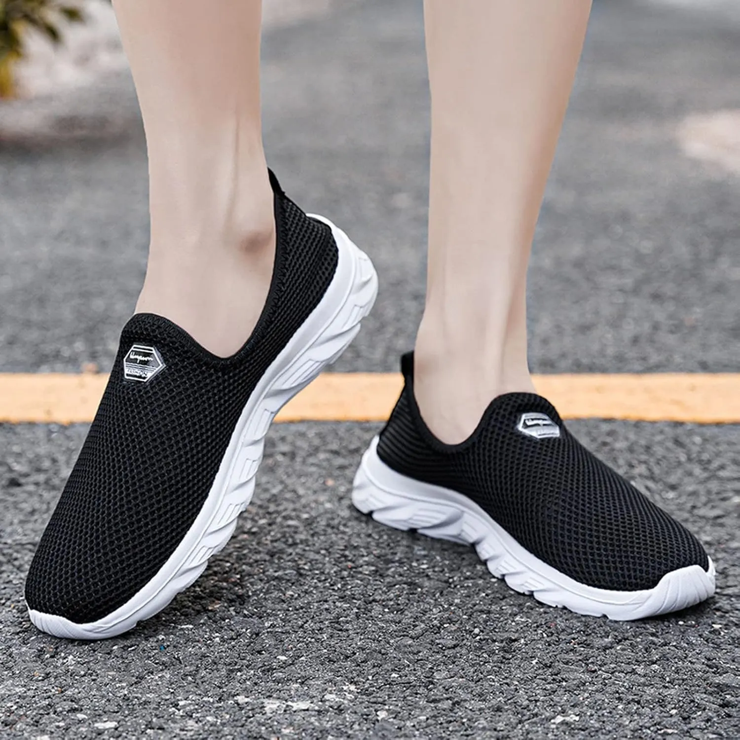 Womens White Platform Sneakers Low Top Platform Shoes Walking Shoes for Women with Arch Support and Comfort Womens Comfortable Loafers Women Running Sneakers