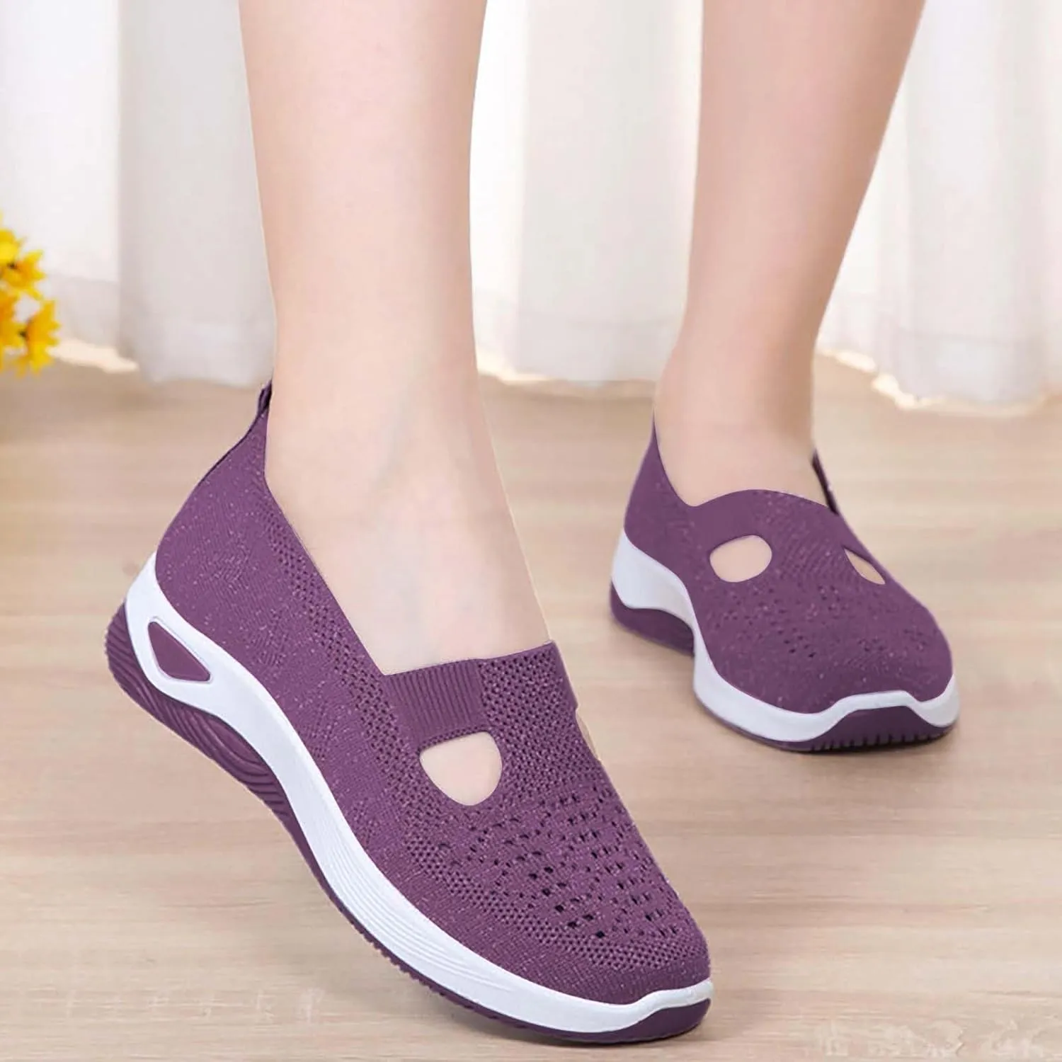Women's Woven Orthopedic Breathable Soft Shoes Mens Tennis Shoes Casual Woman Shoes Casual Dress Sneakers Platform Tennis Shoe Loafers Casual Slip On