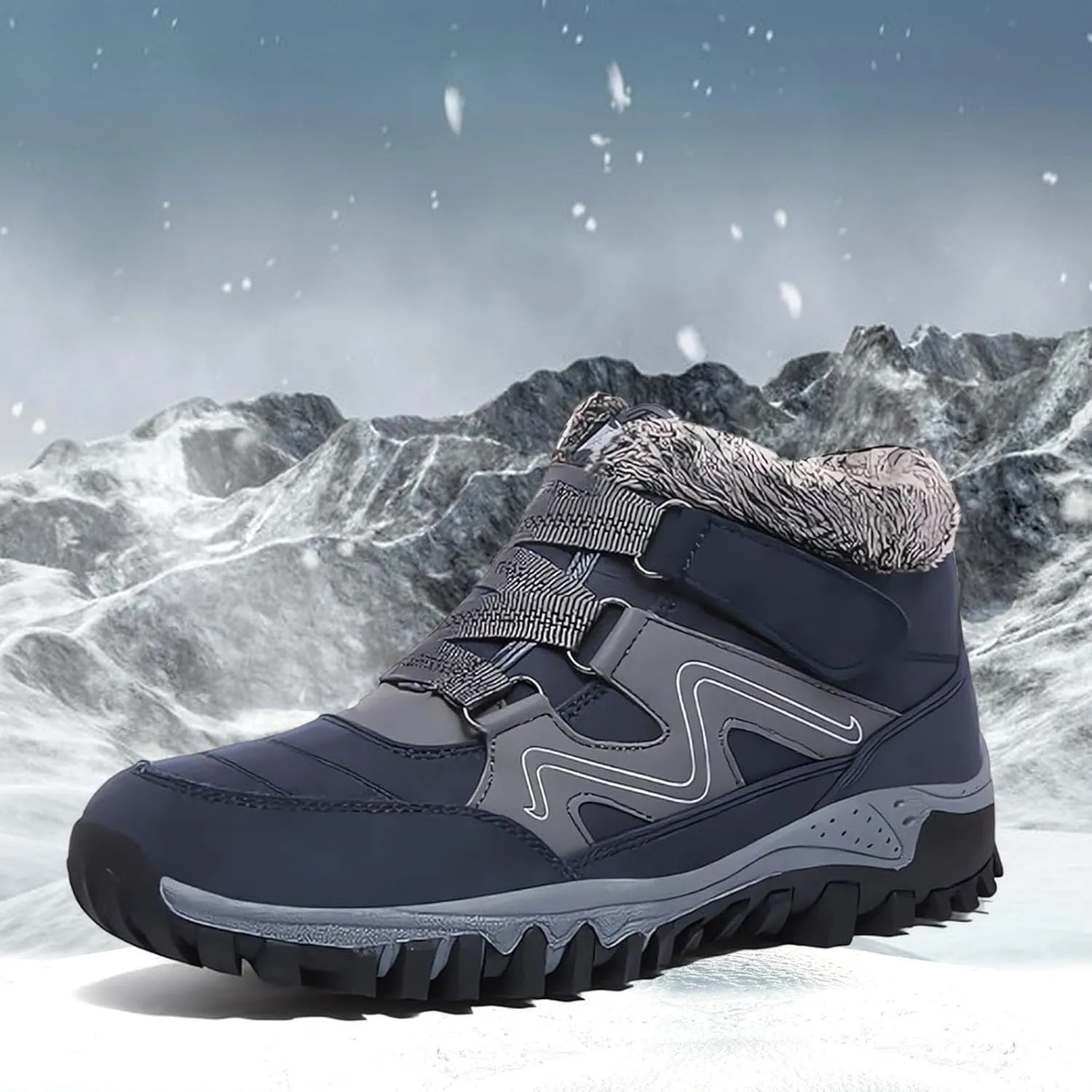 Work Boots for Men Waterproof Hiking Sneakers Ankle Booties Women's Safety Shoes Waterproof Winter Backpacking Snow Botas Warm Water Hike Grounded Footwear