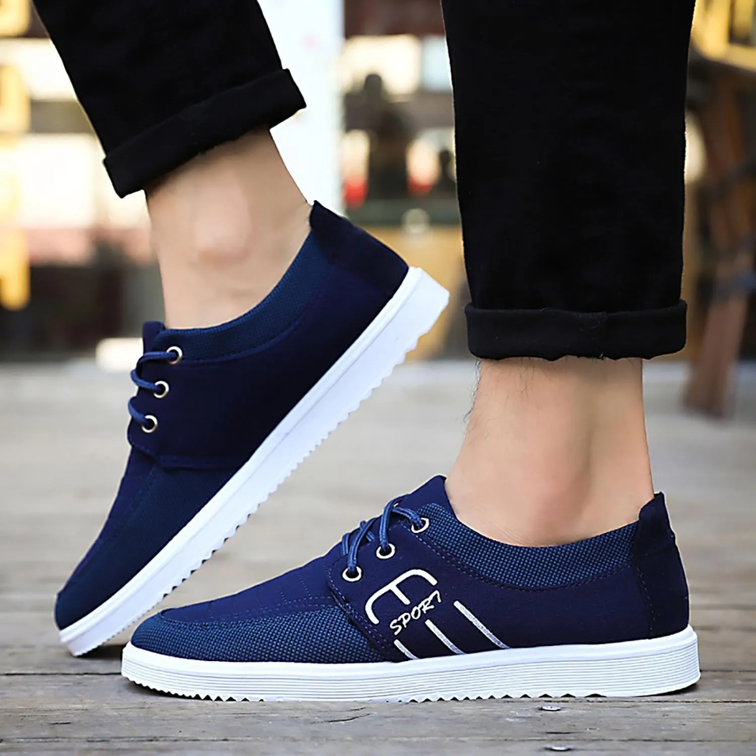 Workout Athletic Sport Shoes for Men Recovery Air Athletic Running Tennis Shoe Breathable Lace Up Shoes for Men