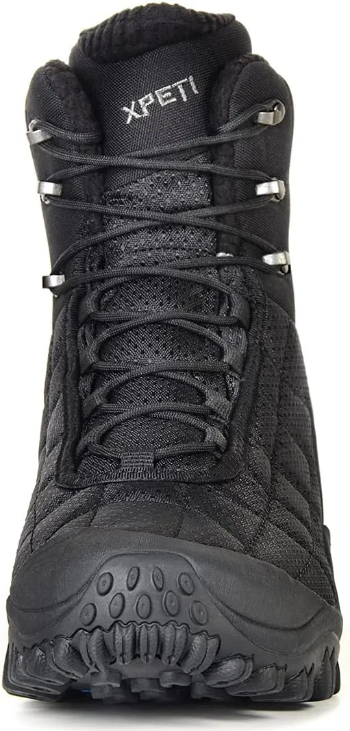 XPETI Mens Crest Thermo High-Top Winter Hiking Boots Waterproof Insulated