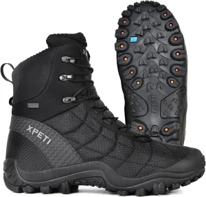XPETI Mens Crest Thermo High-Top Winter Hiking Boots Waterproof Insulated